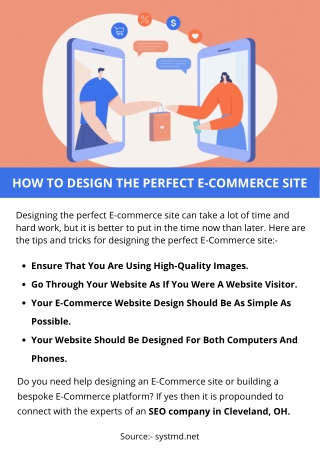 HOW TO DESIGN THE PERFECT E-COMMERCE SITE