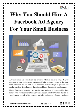Reasons Why You Should Hire A Facebook Ad Agency For Your Small Business And Grow Exponentially