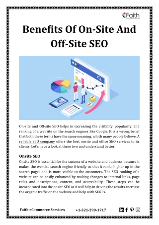 Benefits Of On-Site And Off-Site SEO