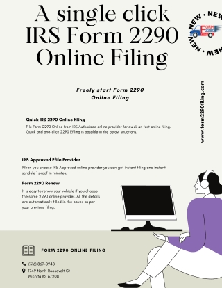 One-Click IRS Form 2290 Online Filing for 2021 2022