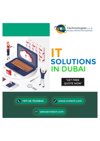 How IT Solution in Dubai Benefits Business Dubai