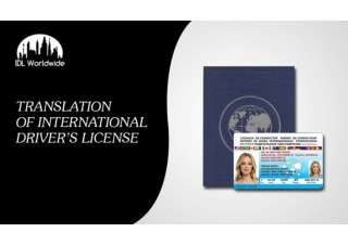 International Driving License & Internatinal Driving Licence Online