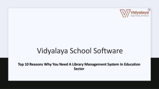 Top 10 Reasons Why You Need A Library Management System In Education Sector