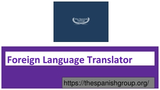 Foreign Language Translator