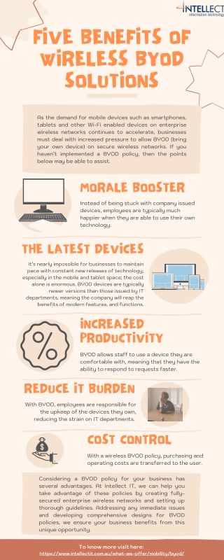 Five Benefits of Wireless BYOD Solutions