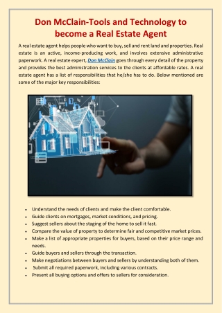 Don McClain-Tools and Technology to become a Real Estate Agent-converted
