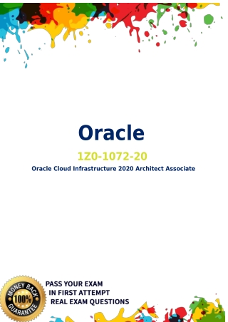 2021 Oracle 1Z0-1072-20 Dumps PDF - 100% Cash Back Assurance -  Dumpsforsure.com