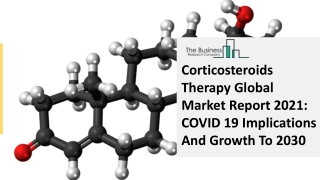 Corticosteroids Therapy Market 2021: Global Growth, Trends And Forecast