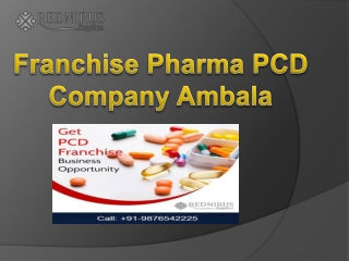 Pcd Pharma Franchise in Ambala