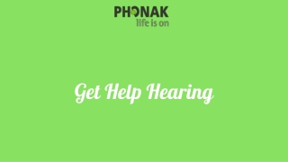 Get Help Hearing