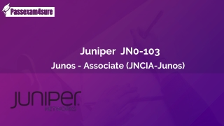 Juniper JN0-103 Dumps PDF with JN0-103 Real Questions | PassExam4Sure