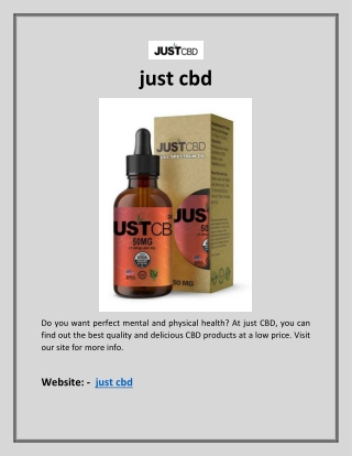 just cbd