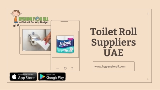 Toilet Roll Suppliers UAE