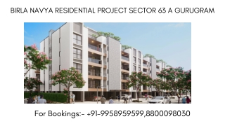 Birla Navya Residential Project Brochure, Birla Navya Sector 63a luxury apartmen