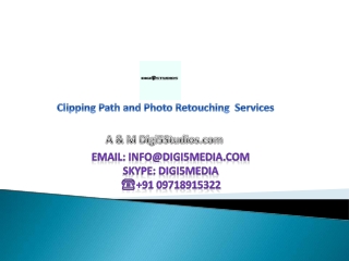 #1 Clipping path service Company in USA- Digi5Stidios