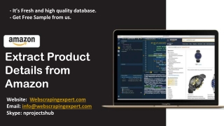 Extract Product Details from Amazon