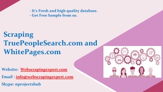 Scraping TruePeopleSearch.com and WhitePages.com
