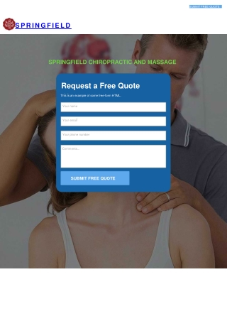 Springfield Chiropractic And Massage ppt