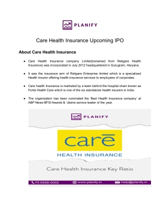 Care Health Insurance Revenue Growth