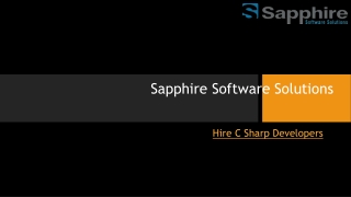 Hire C Sharp Developers | C# Programmer | C# Developers in India, USA