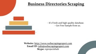 Business Directories Scraping