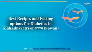 Best Recipes and Fasting option for Diabetics in Mahashivratri - श्रावण (Sawan)