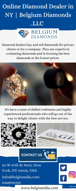 Belgium diamonds LLC: The Wholesale Diamond Dealers