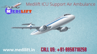 Book the Extensive Medilift Air Ambulance Service in Varanasi