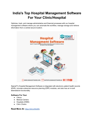 India's Top Hospital Management Software For Your Clinic_Hospital