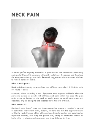 NECK PAIN