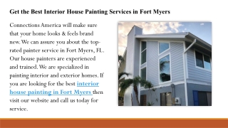 Get the Best Interior House Painting Services in Fort Myers