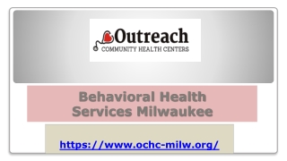 Behavioral Health Services Milwaukee