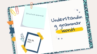 Understanding grammar words