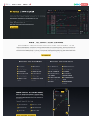 Binance Clone Script With Advanced Trading Features