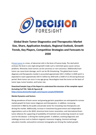 Global Brain Tumor Diagnostics and Therapeutics Market.docx