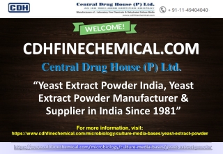 Yeast Extract Powder Manufacturer India