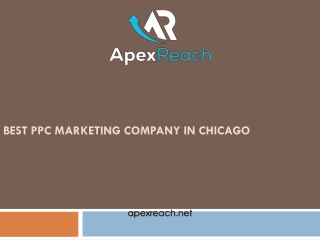 Best PPC Marketing Company in Chicago - Apexreach.net