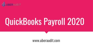 QuickBooks Payroll 2020