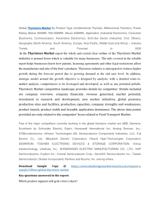 Thyristors Market