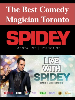 The Best Comedy Magician Toronto