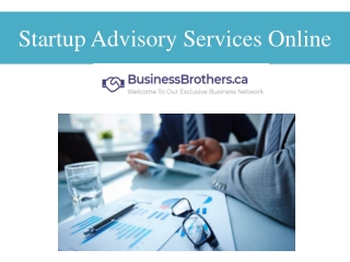 Startup Advisory Services Online