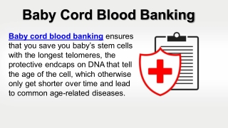 Baby Cord Blood Banking