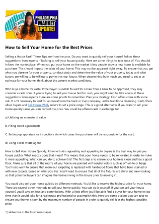 How to Get More Results Out of Your Buy My House Philly