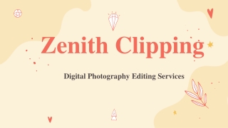 Digital Photography Editing Services