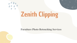 Furniture Photo Retouching Services