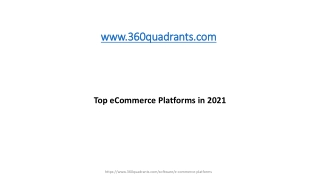 Top eCommerce Platforms in 2021