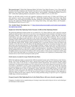 Skin Tightening Market Size, Share, Trends, Outlook