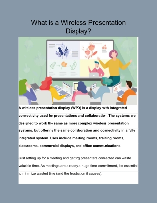 What is a Wireless Presentation Display_
