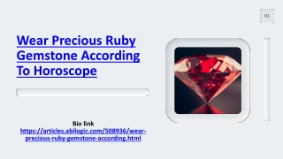 Wear Precious Ruby Gemstone According To Horoscope