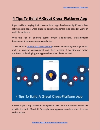 4 Tips To Build A Great Cross-Platform App